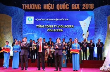 Viglacera lần thứ 4 liên tiếp được vinh danh: “Thương hiệu Quốc gia 2018”